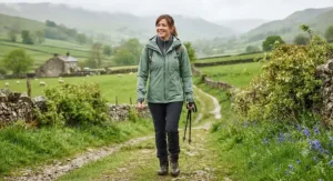 Lightweight 3-in-1 walking jacket designed for unpredictable British spring weather