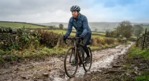 Compact and packable softshell jacket for cycling to handle unpredictable British weather