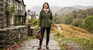 Stylish womens walking jacket suitable for both weekend hikes and casual walks around town